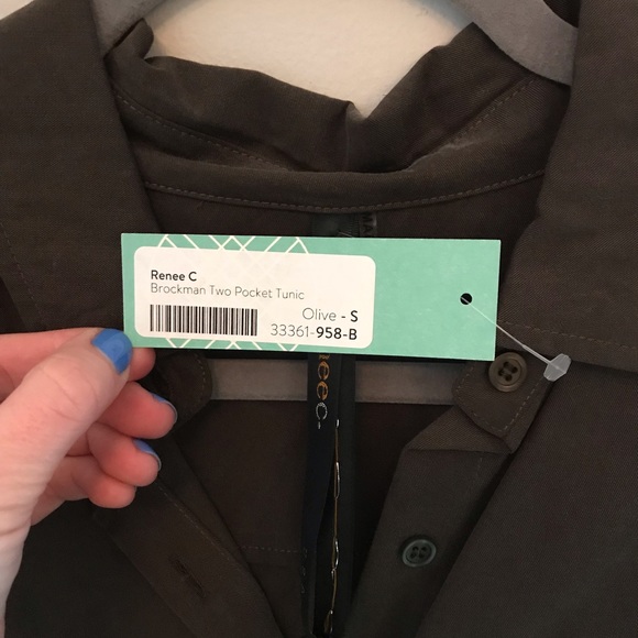 Button down silk Tunic - Picture 5 of 5